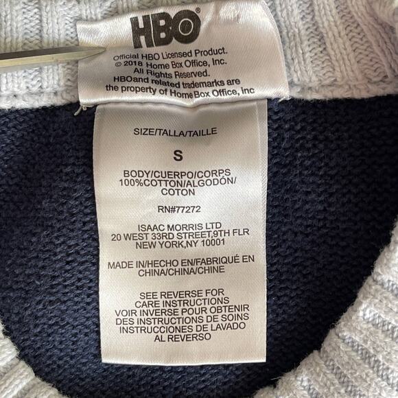 HBO Game of Thrones DECK THE WALL Ugly Christmas Sweater Size Small - Picture 4 of 4